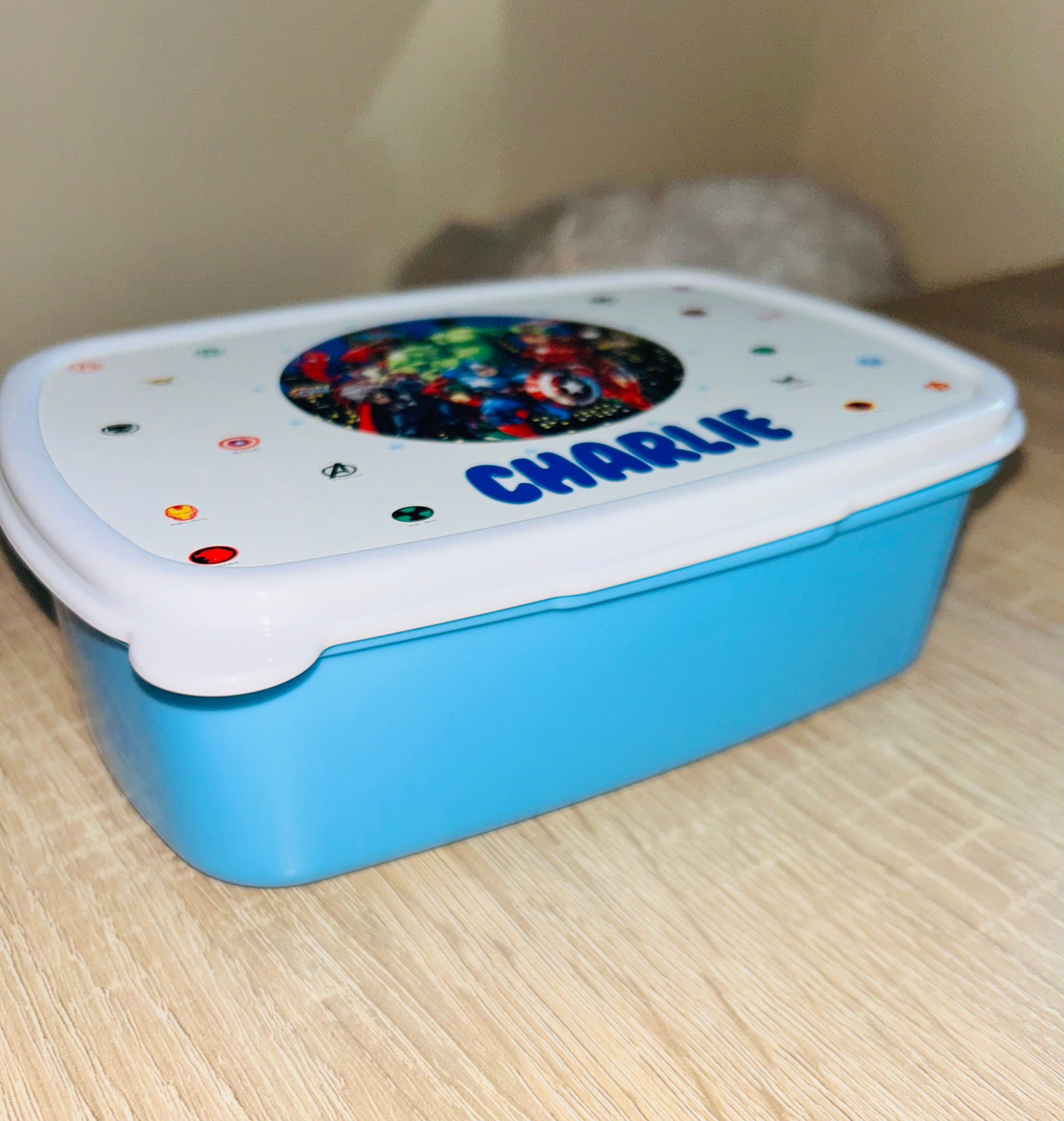 Character/Turtles Themed Personalised Snack/Lunch Box - Kids Snack Box - Girls Lunch Box - Snack Tub - Boys Lunch Box School Lunch Bag, Back to School