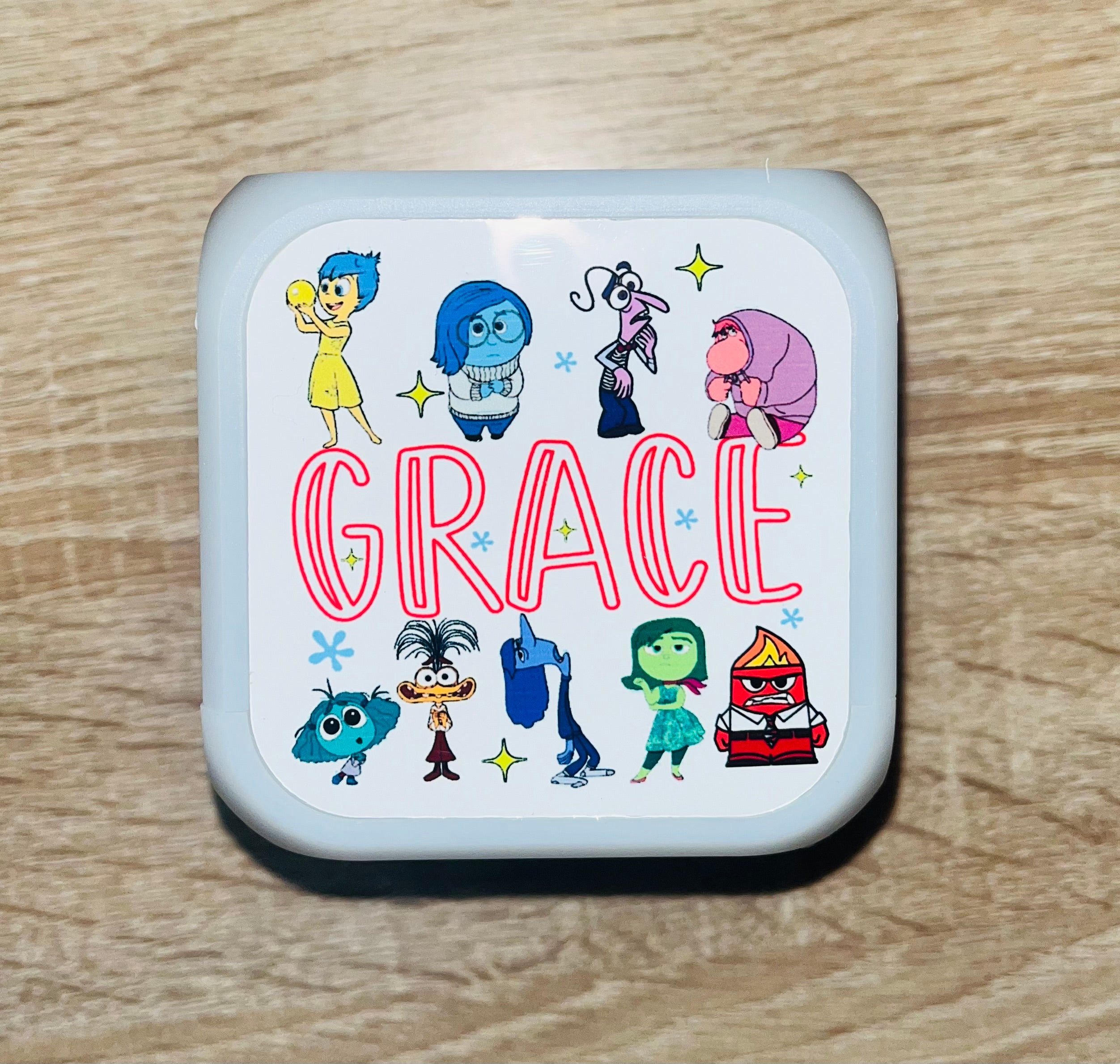 Character/Emotions Design Personalised LED Cube Digital Alarm Clock - Colour Changing/Great Gift Idea