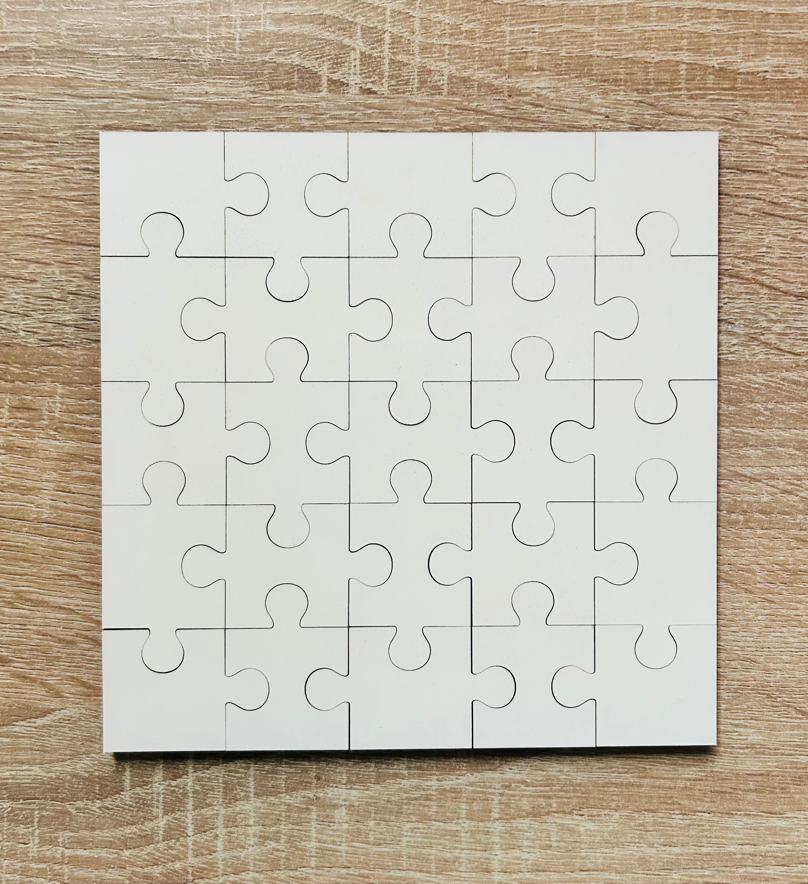 Bunny Themed Personalised Jigsaw Puzzle, Children's Custom Jigsaw, 24 Piece Wooden Puzzle, Birthday gift,  Personalised Gift. Heart Shape