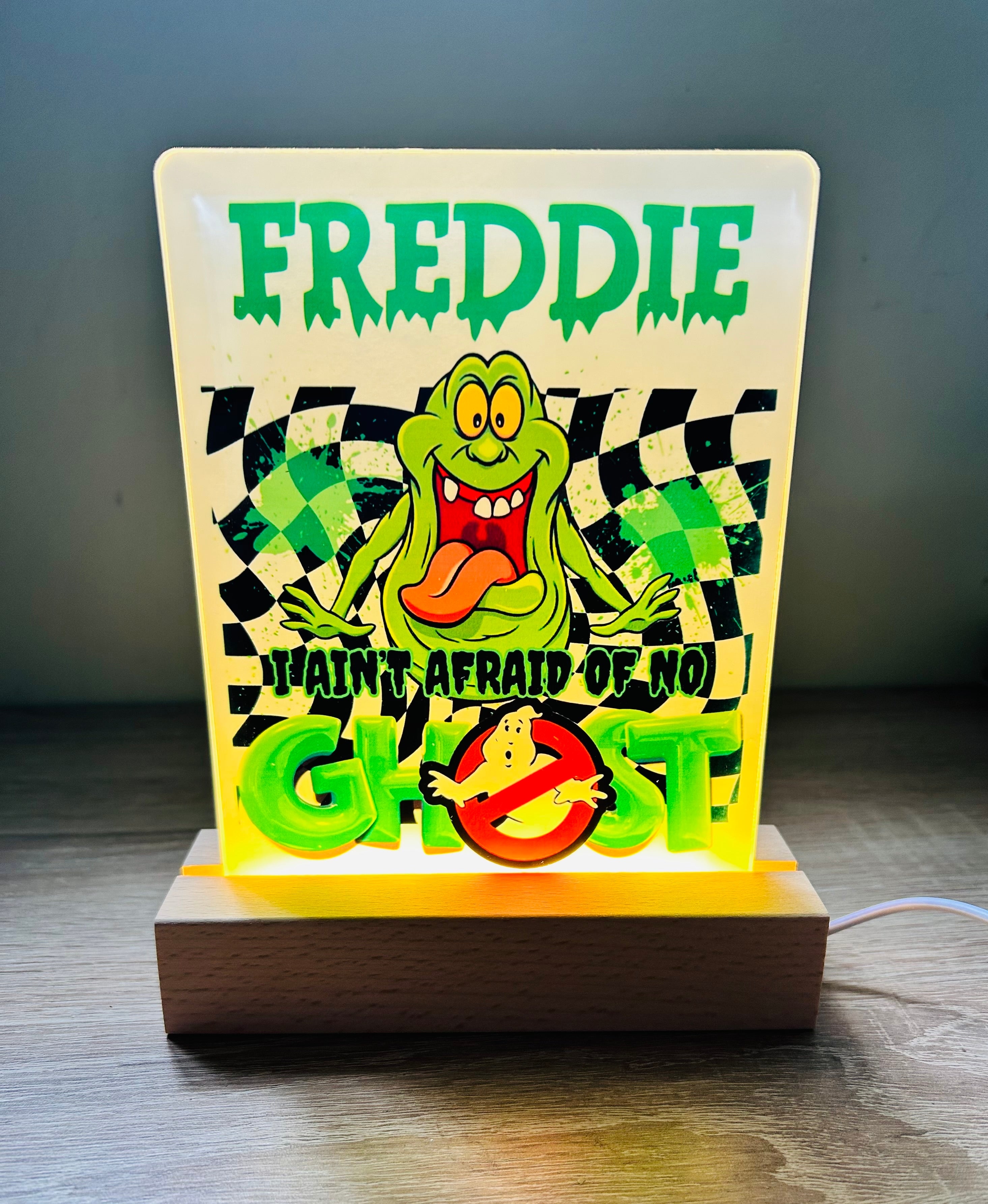 Character/Ghostbusters Themed Sub LED Night Light - Comes Fully Personalised. Unique Gift Idea.  Perfect for Bedroom. Christmas/Birthday Gift.