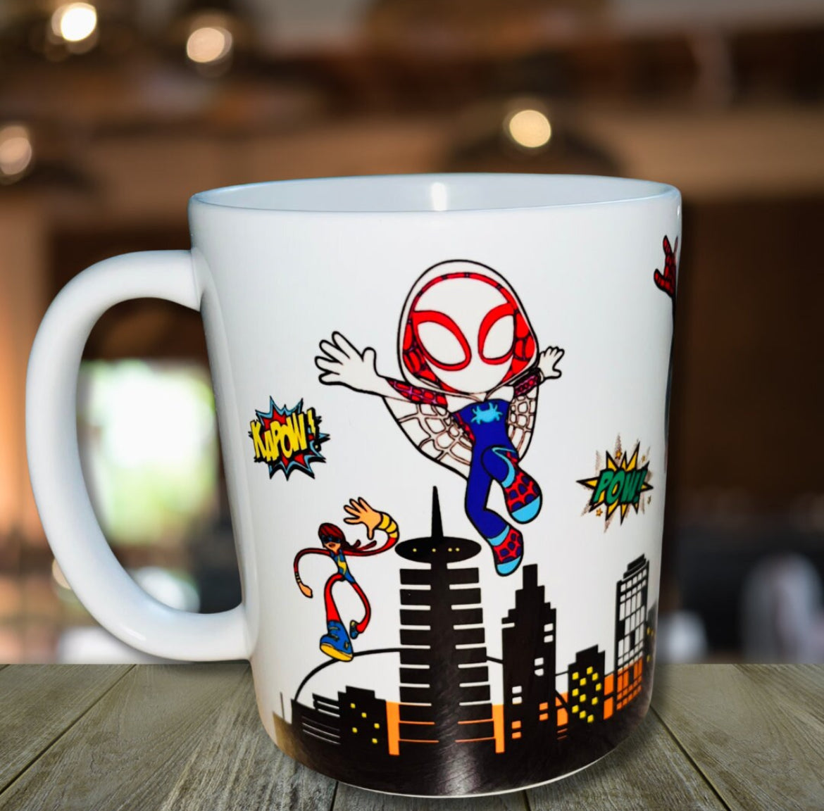 Spidey & Friends Themed Design Personalised Mug, Custom Mug, Customised Coffee Cup, Gift for Friend, Bridesmaid Gift, Tea Lover Gift, Birthday Gift