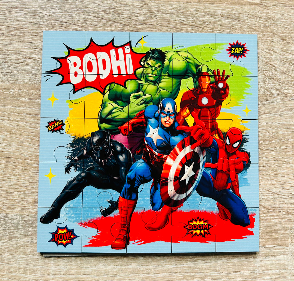 Character/Pokemon Themed Personalised Jigsaw Puzzle, Children's Custom Jigsaw, 24 Piece Wooden Puzzle, Birthday gift,  Personalised Gift. Square Shape