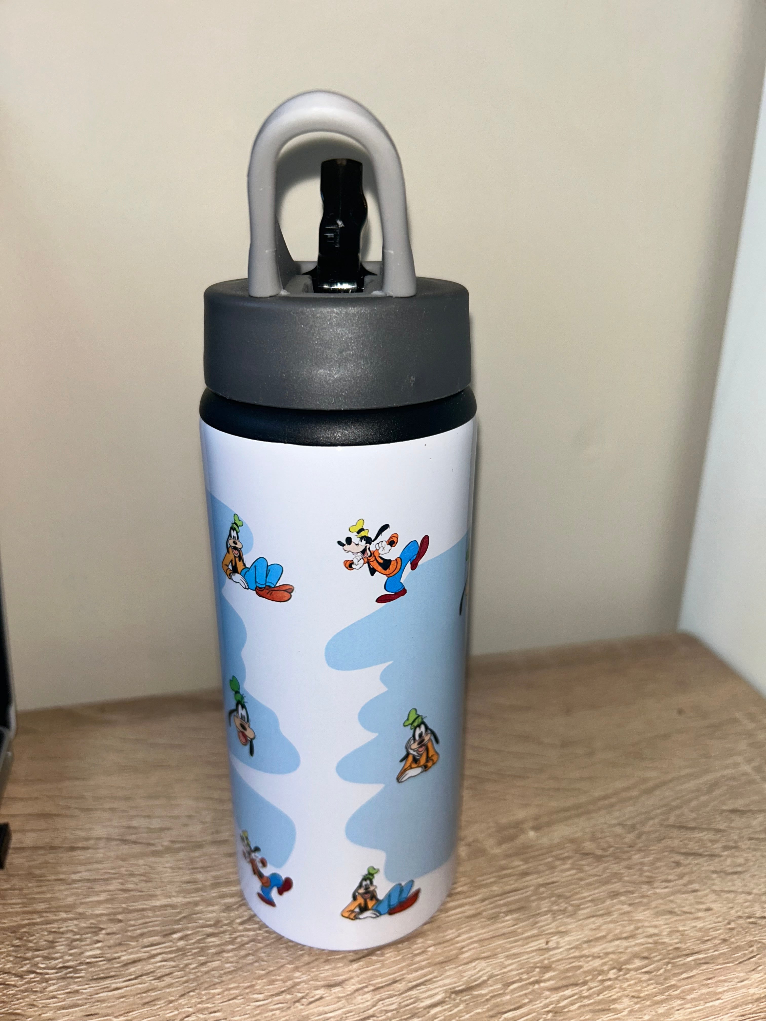 Character/Goofy Themed Personalised 600ml Aluminium Water Bottles - made with your favourite characters! School Water Bottle, Summer Ready.