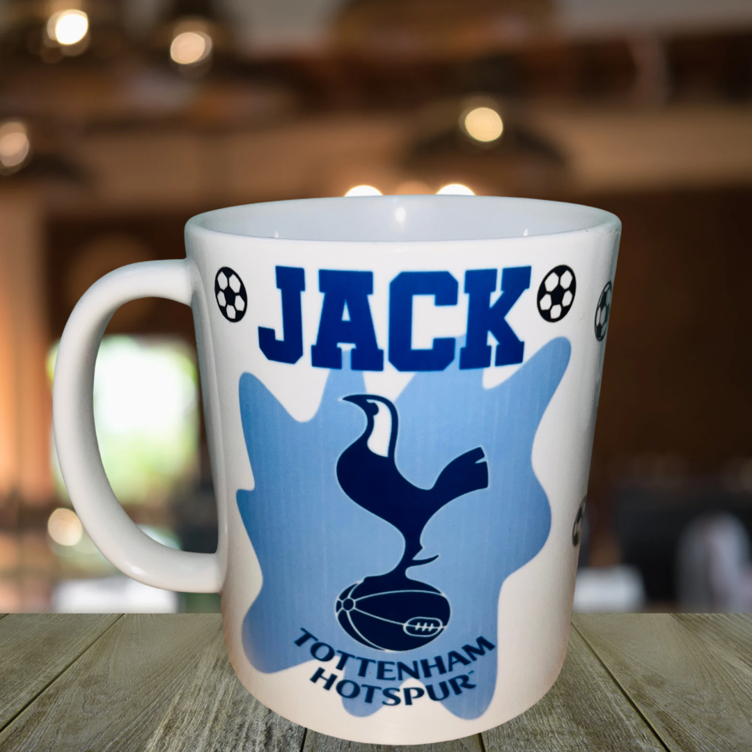 Football Themed Design Personalised Mug, Custom Mug, Customised Coffee Cup, Gift for Friend, Bridesmaid Gift, Tea Lover Gift, Birthday Gift