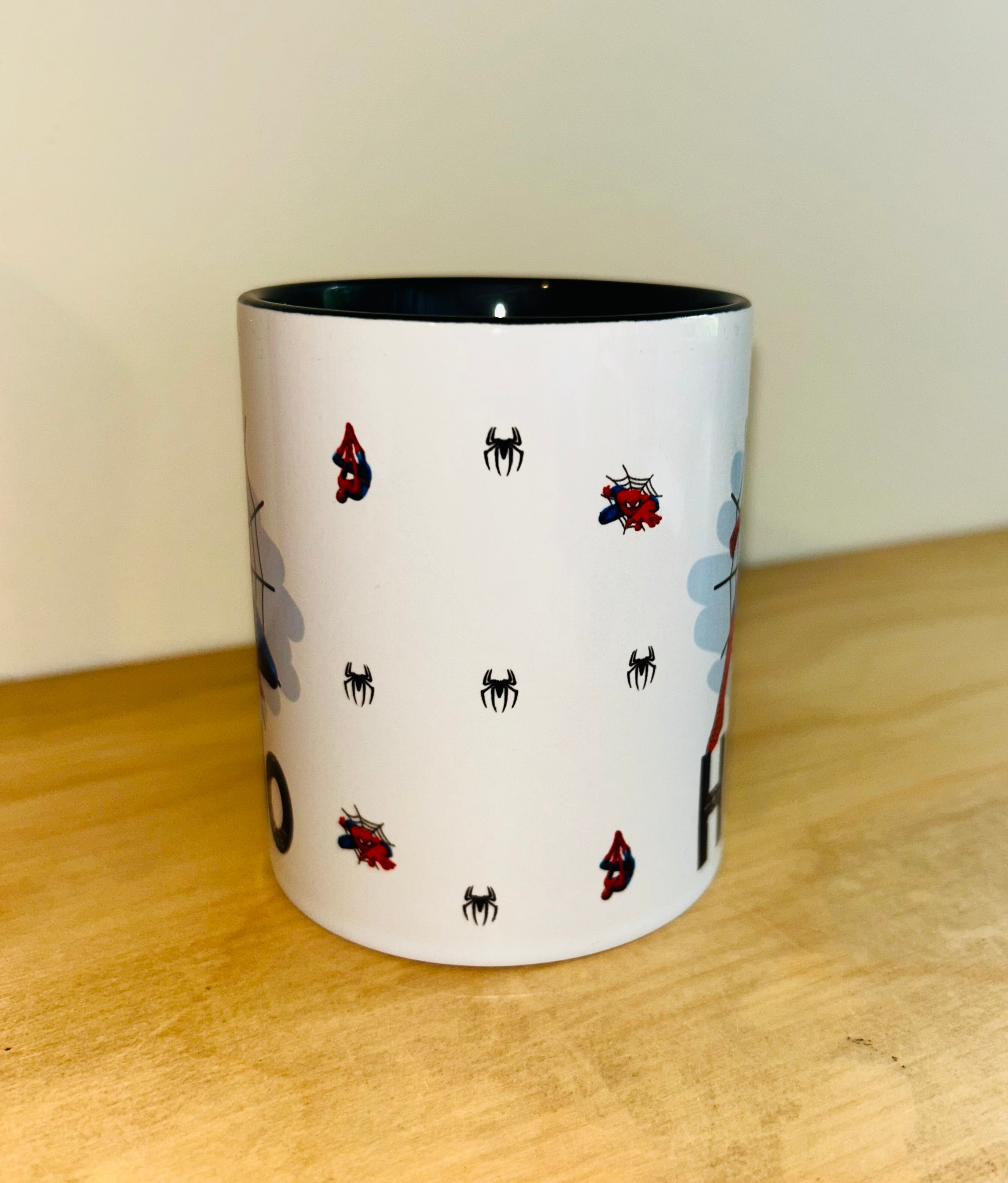 Spiderman Themed Design Personalised Mug, Custom Mug, Customised Coffee Cup, Gift for Friend, Bridesmaid Gift, Tea Lover Gift, Birthday Gift