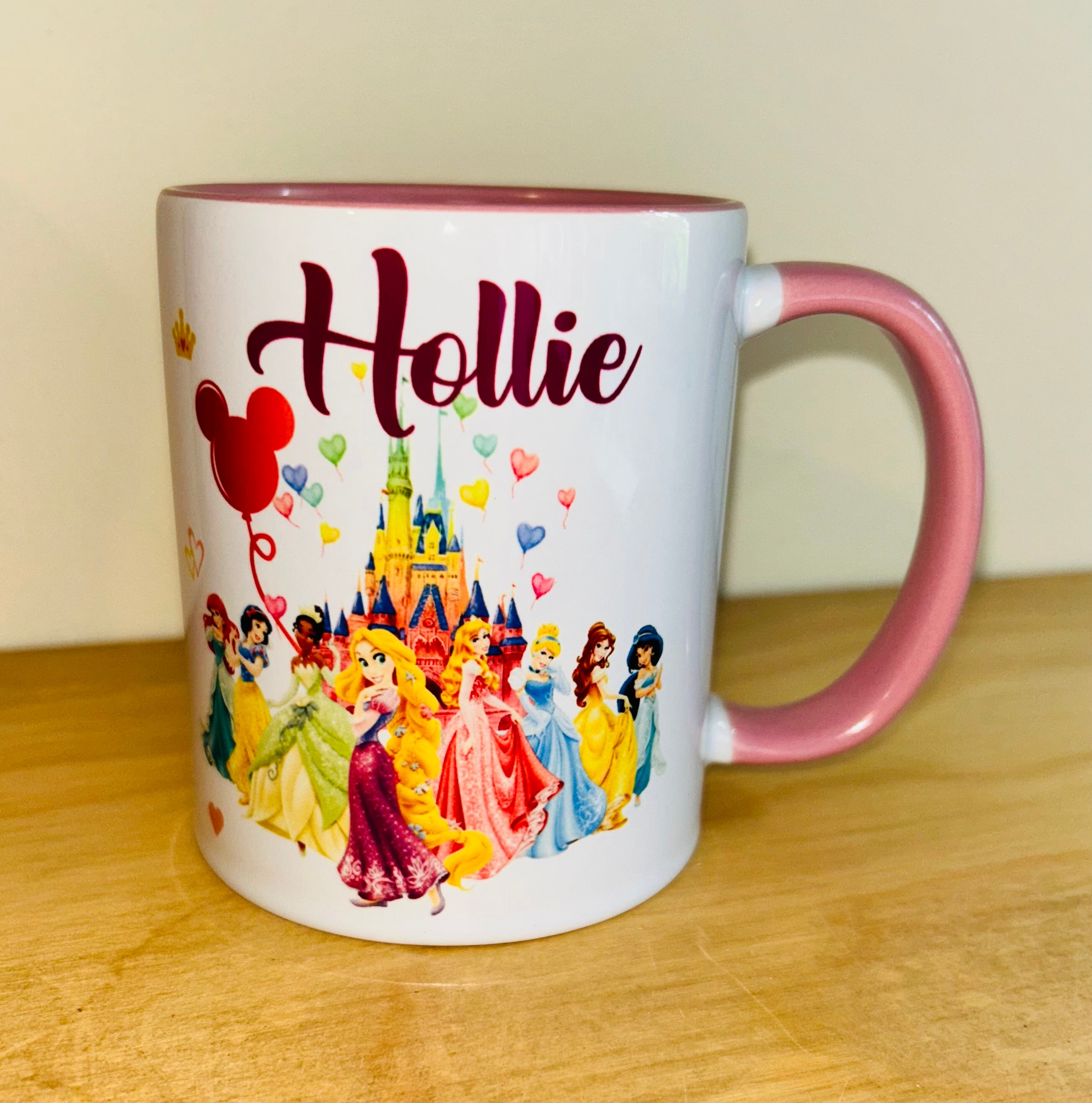 Princess Themed Design Personalised Mug, Custom Mug, Customised Coffee Cup, Gift for Friend, Bridesmaid Gift, Tea Lover Gift, Birthday Gift