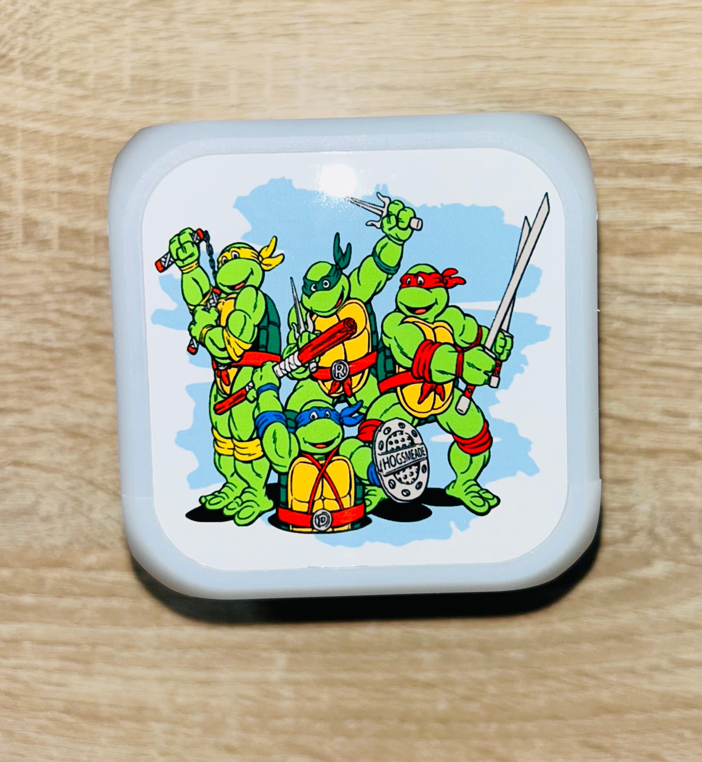 Character/Turtles Design Personalised LED Cube Digital Alarm Clock - Colour Changing/Great Gift Idea