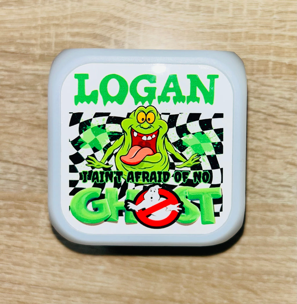 Character/Ghostbusters Design Personalised LED Cube Digital Alarm Clock - Colour Changing/Great Gift Idea