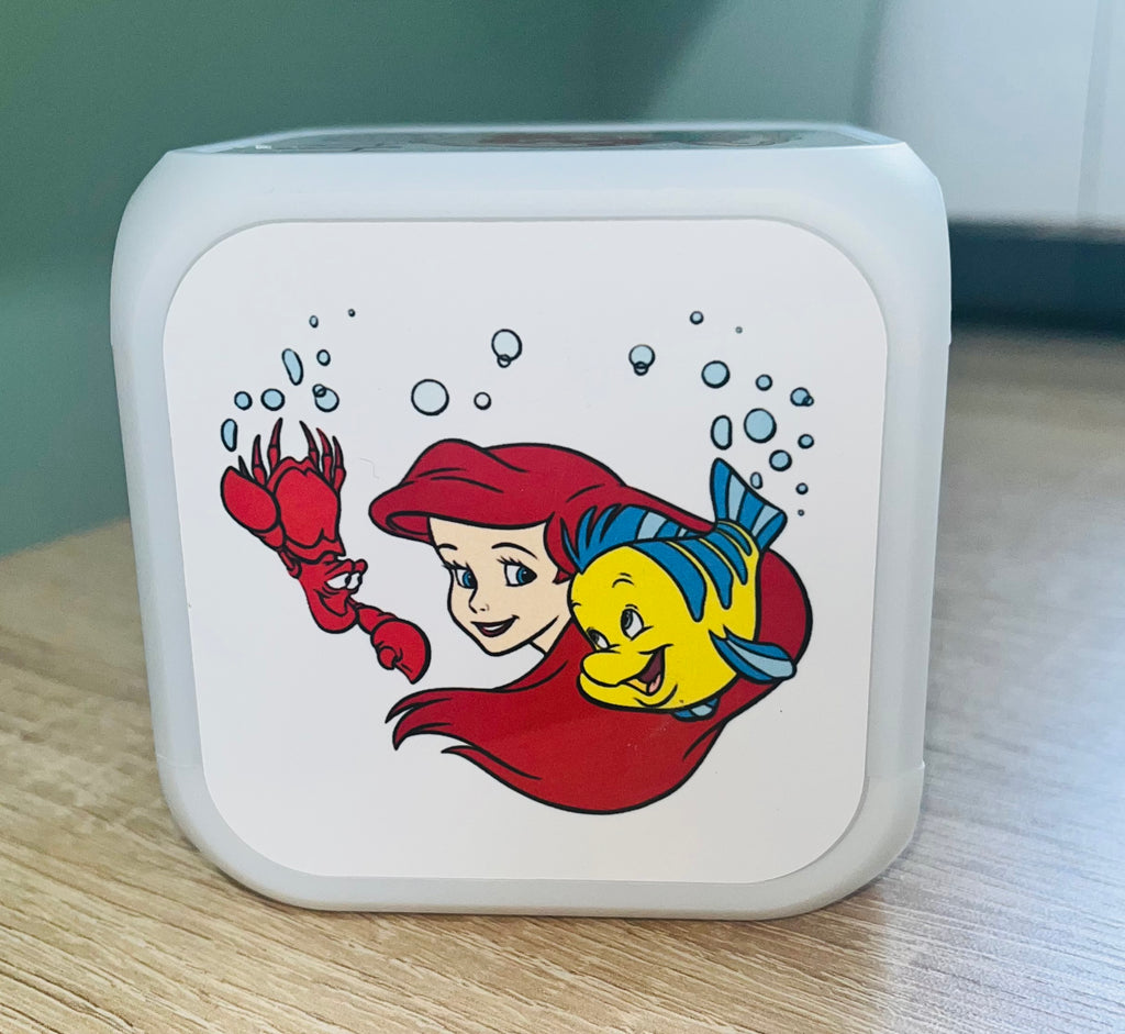 Princess/Mermaid Design Personalised LED Cube Digital Alarm Clock - Colour Changing/Great Gift Idea