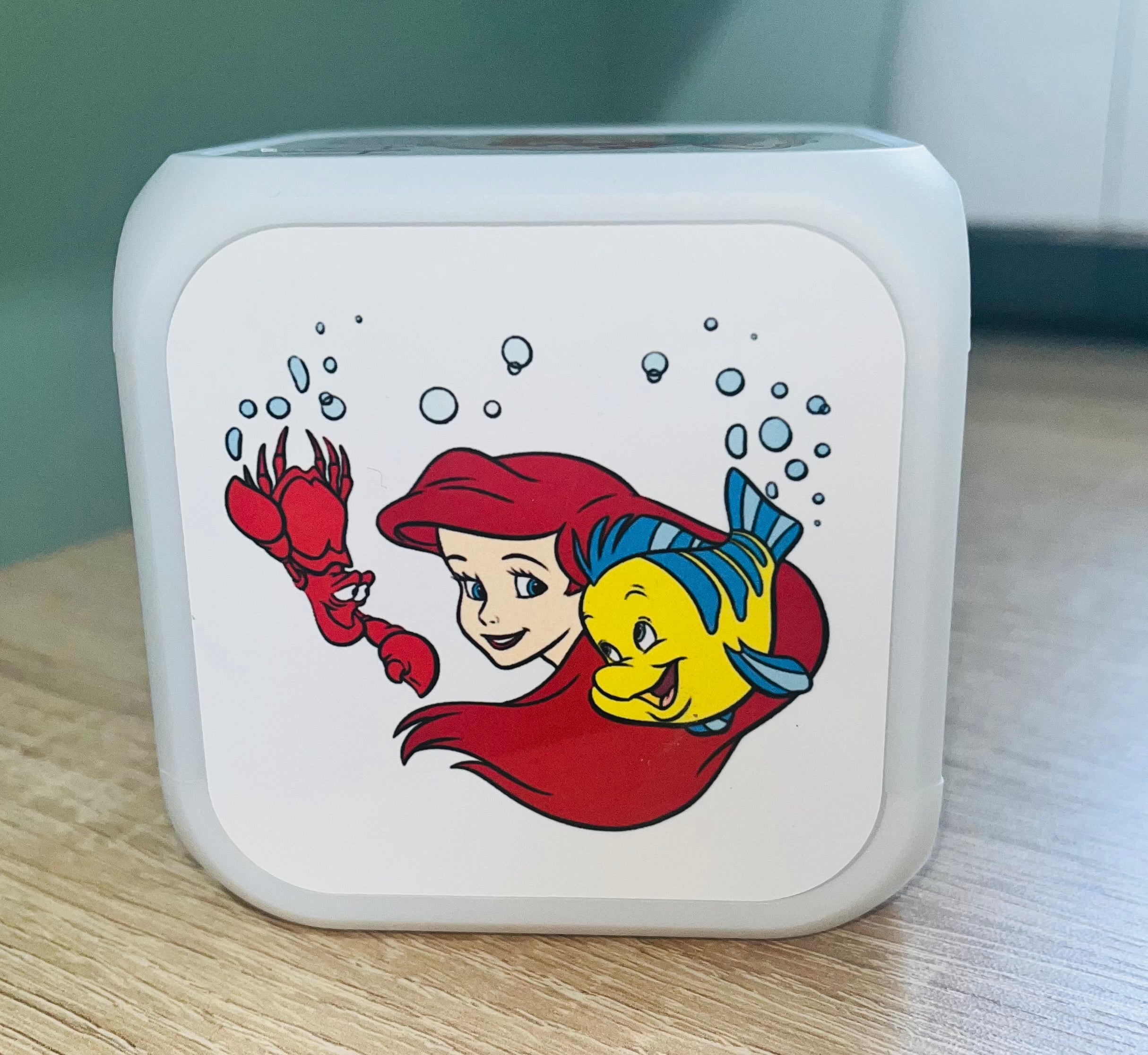 Princess/Mermaid Design Personalised LED Cube Digital Alarm Clock - Colour Changing/Great Gift Idea