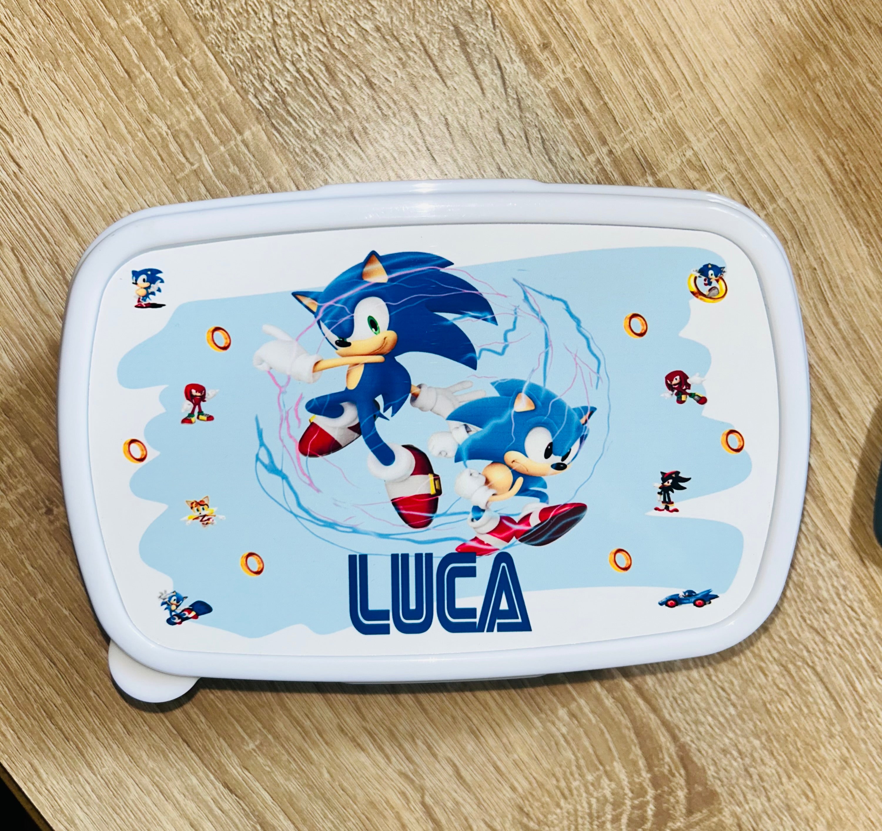 Character/Hedgehog Themed Personalised Snack/Lunch Box - Kids Snack Box - Girls Lunch Box - Snack Tub - Boys Lunch Box School Lunch Bag, Back to School