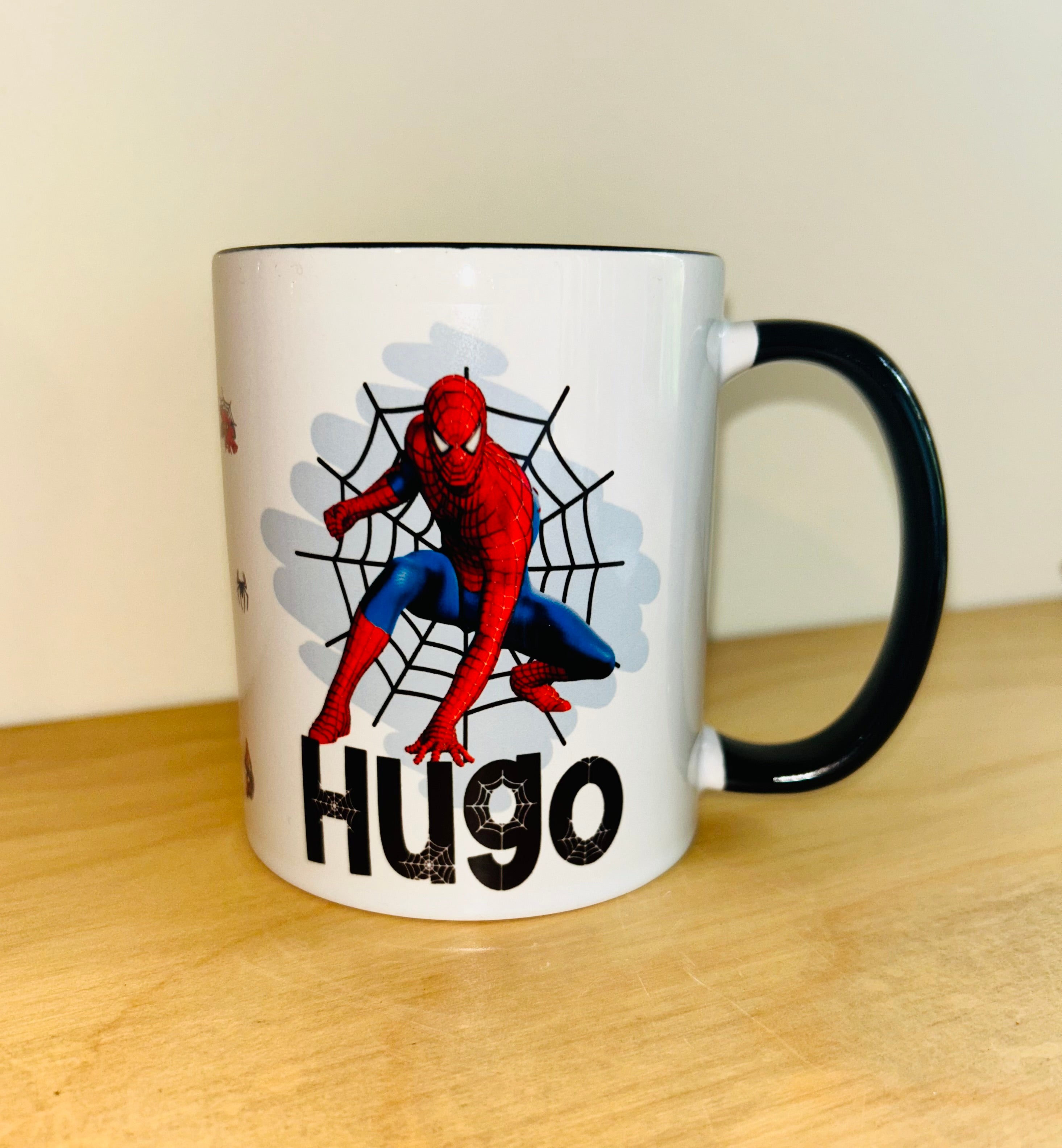 Spiderman Themed Design Personalised Mug, Custom Mug, Customised Coffee Cup, Gift for Friend, Bridesmaid Gift, Tea Lover Gift, Birthday Gift