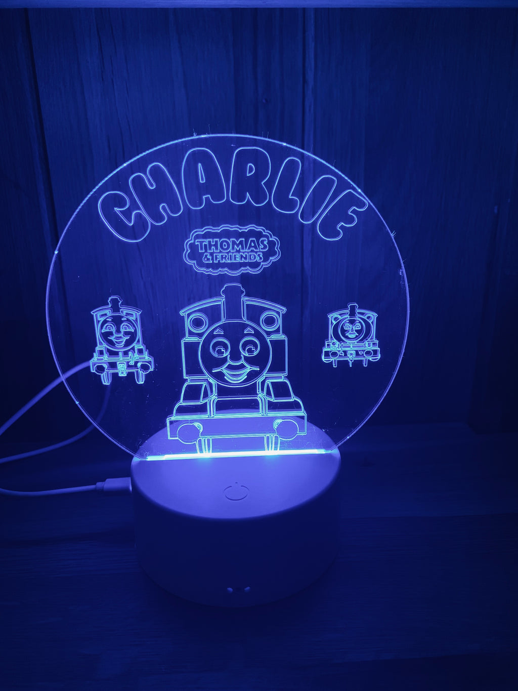 Character/Thomas Themed LED Night Light - Comes Fully Personalised. Unique Gift Idea