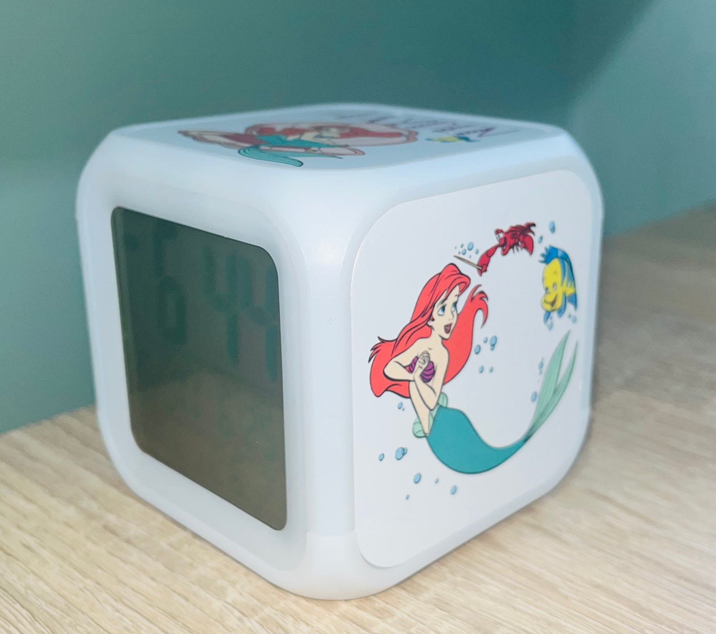 Princess/Mermaid Design Personalised LED Cube Digital Alarm Clock - Colour Changing/Great Gift Idea