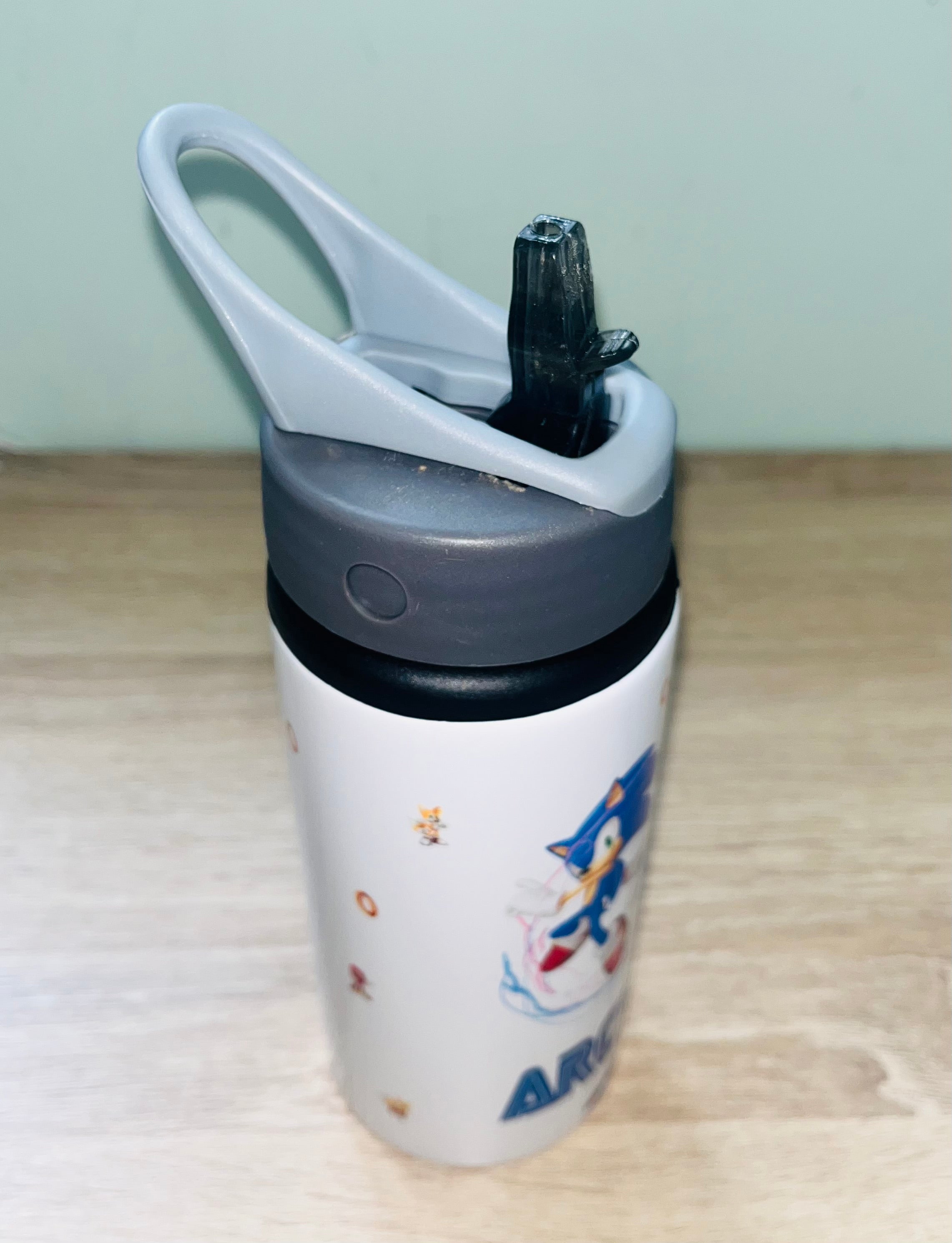 Character/hedgehog Themed Personalised 600ml Aluminium Water Bottles - made with your favourite characters! School Water Bottle, Summer Ready.
