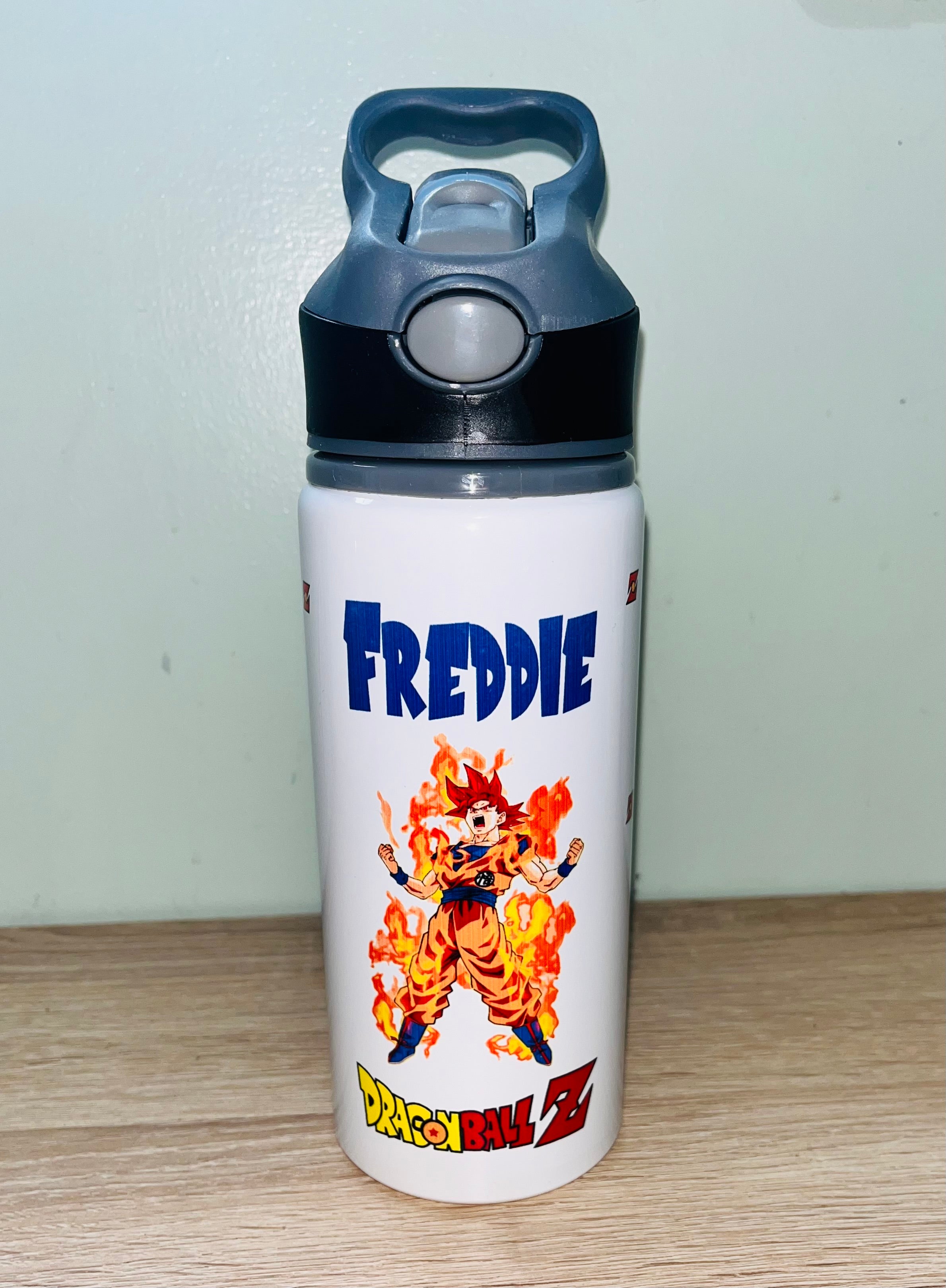 Character/DragonBall Z Themed Personalised 600ml Aluminium Water Bottles - made with your favourite characters! School Water Bottle, Summer Ready.