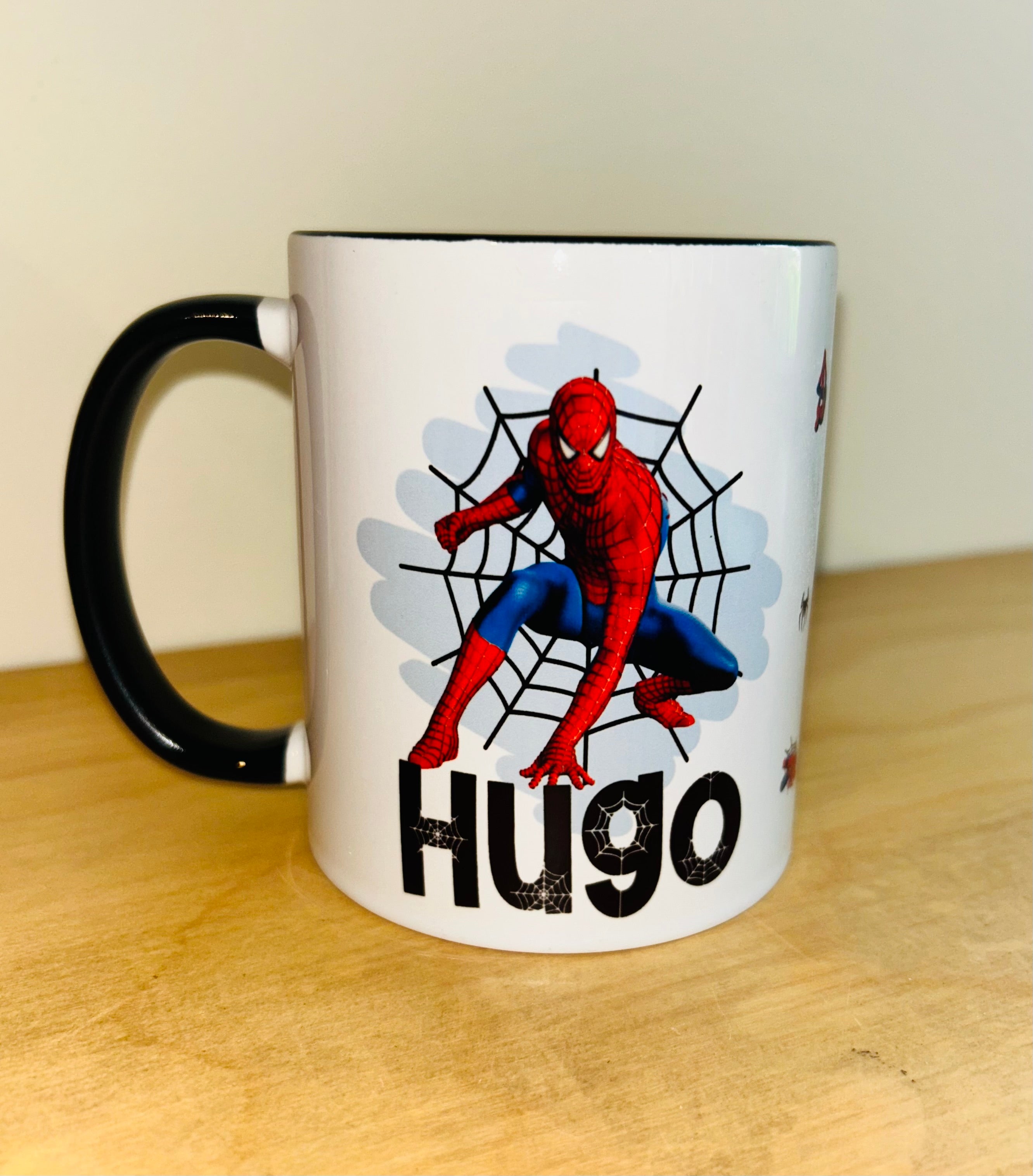 Spiderman Themed Design Personalised Mug, Custom Mug, Customised Coffee Cup, Gift for Friend, Bridesmaid Gift, Tea Lover Gift, Birthday Gift