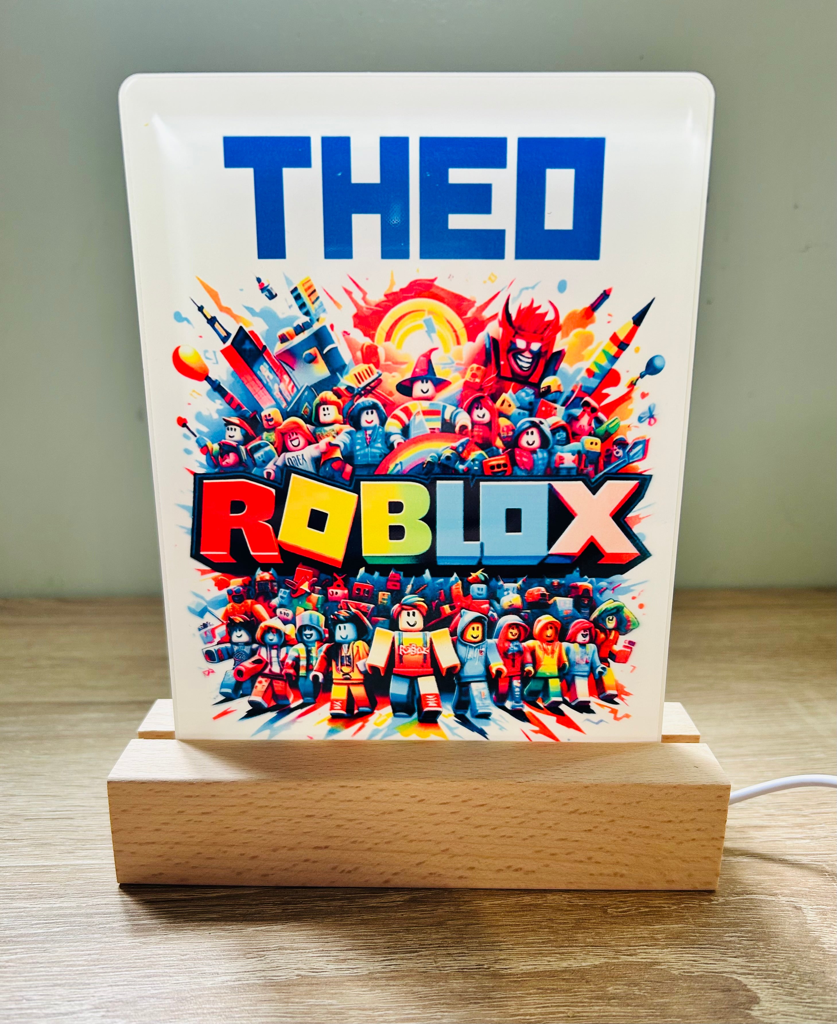 Gaming Themed Sub LED Night Light - Comes Fully Personalised. Unique Gift Idea.  Perfect for Bedroom. Christmas/Birthday Gift.