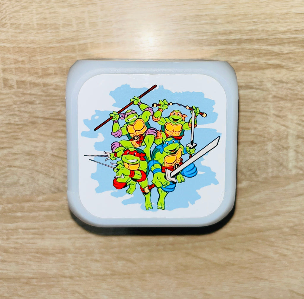 Character/Turtles Design Personalised LED Cube Digital Alarm Clock - Colour Changing/Great Gift Idea