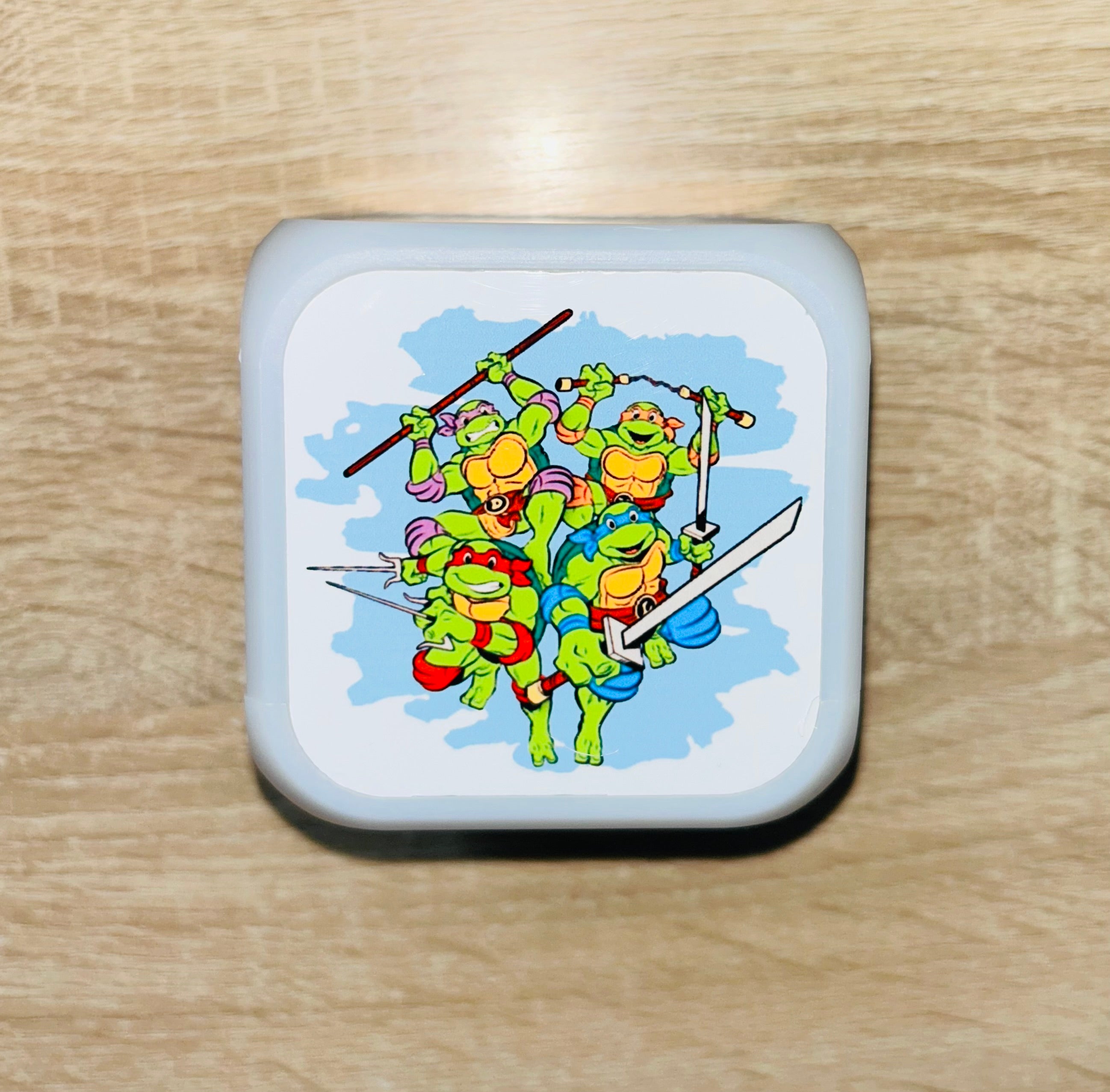 Character/Turtles Design Personalised LED Cube Digital Alarm Clock - Colour Changing/Great Gift Idea