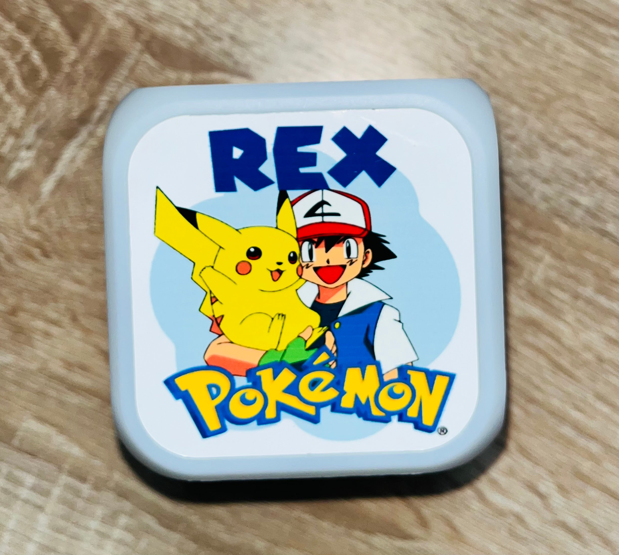 Character/Pokemon Design Personalised LED Cube Digital Alarm Clock - Colour Changing/Great Gift Idea