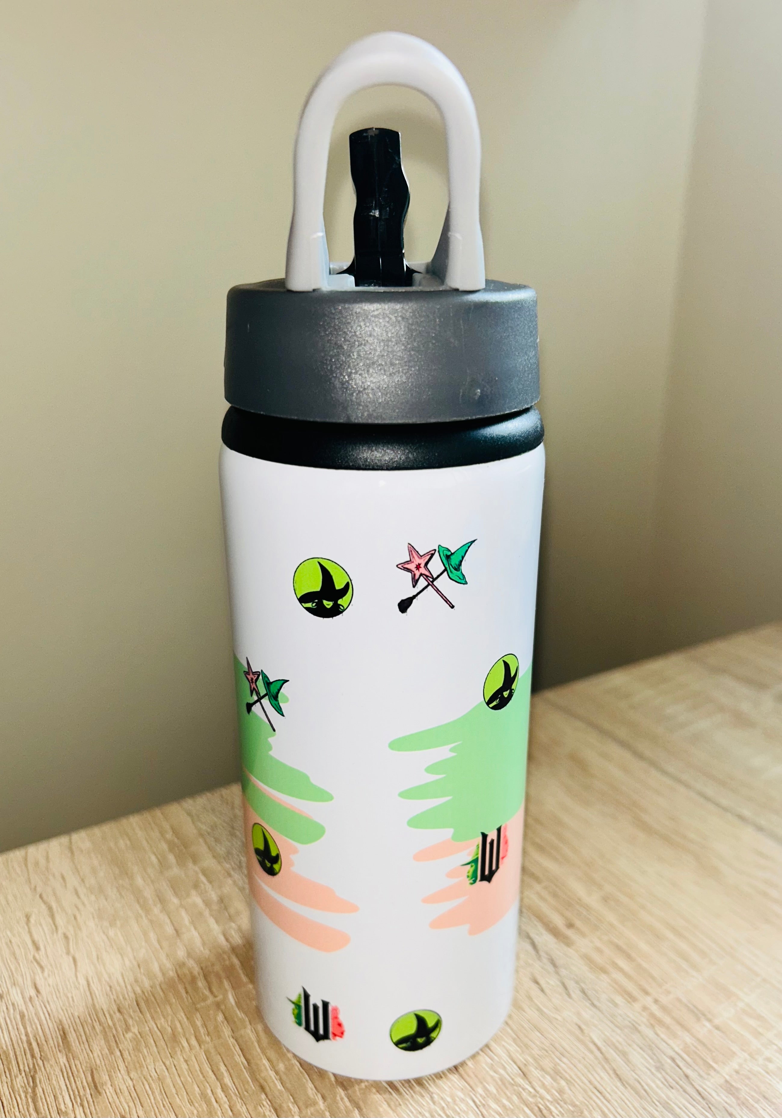 Character/Wicked Themed Personalised 600ml Aluminium Water Bottles - made with your favourite characters! School Water Bottle, Summer Ready.