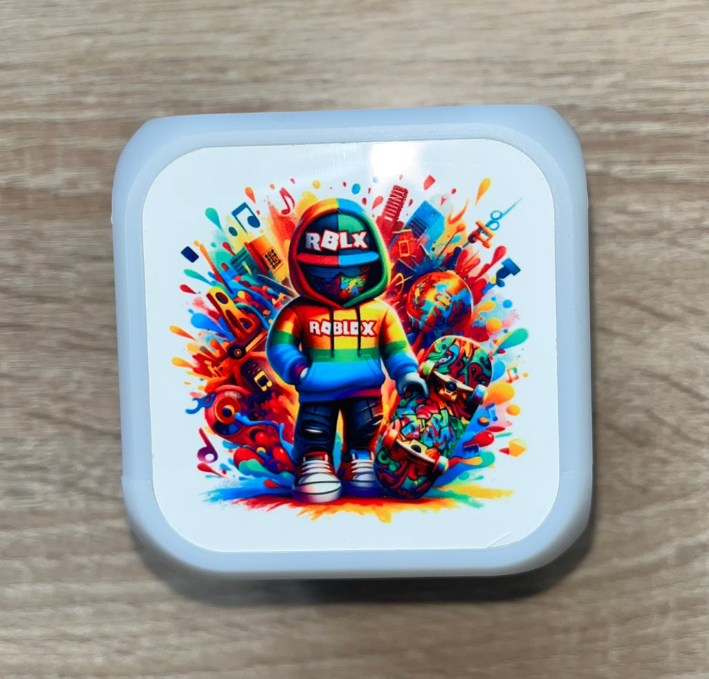 Gaming Design Personalised LED Cube Digital Alarm Clock - Colour Changing/Great Gift Idea