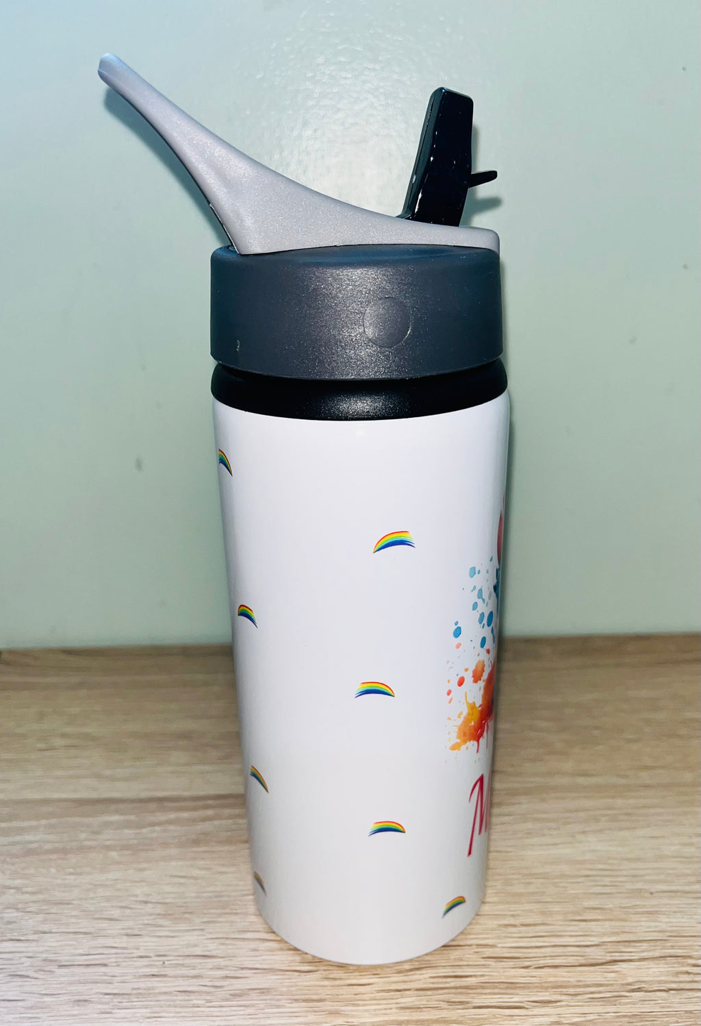 Stitch Themed Personalised 600ml Aluminium Water Bottles - made with your favourite characters! School Water Bottle, Summer Ready.