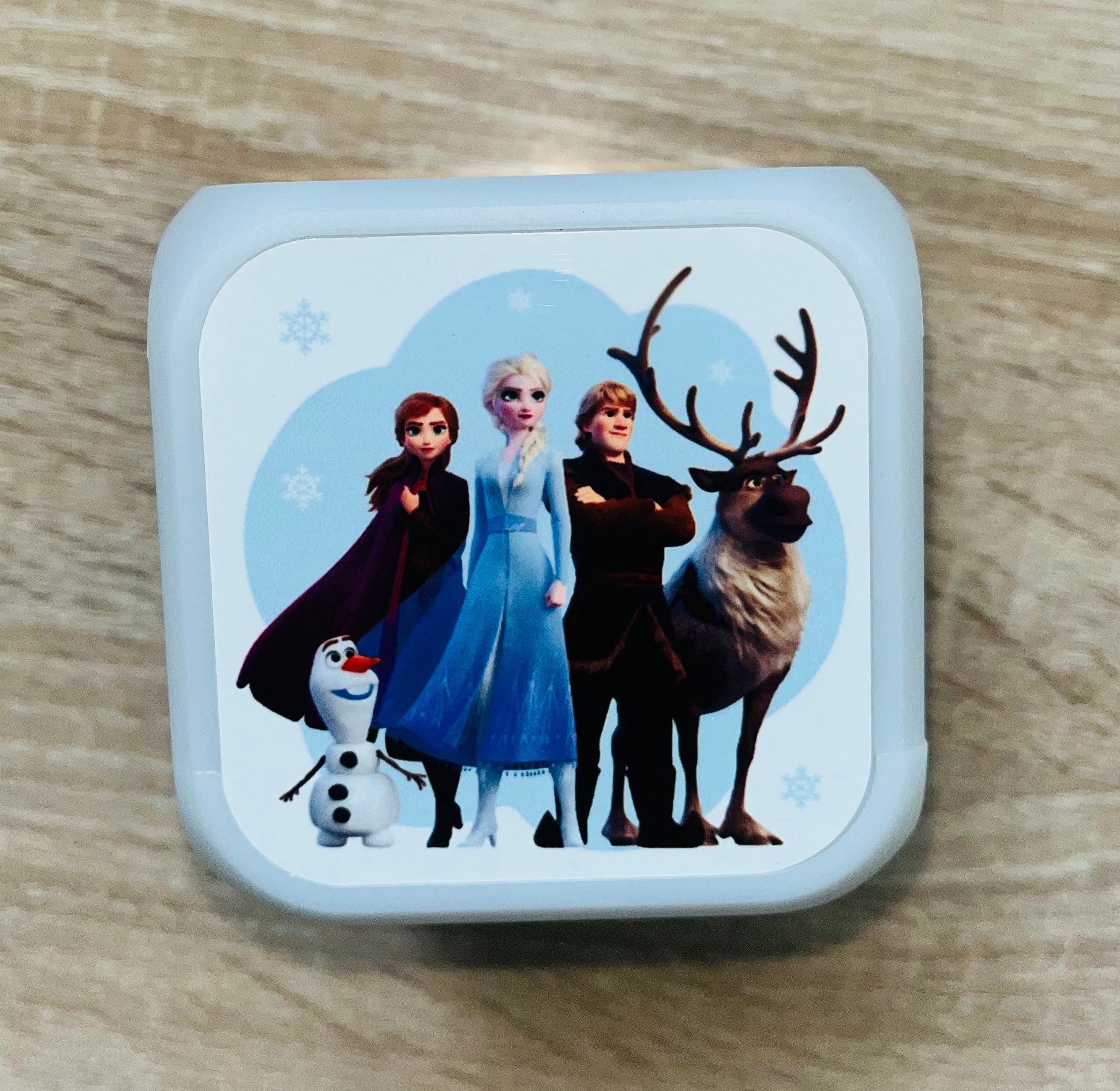 Princess/Frozen Design Personalised LED Cube Digital Alarm Clock - Colour Changing/Great Gift Idea
