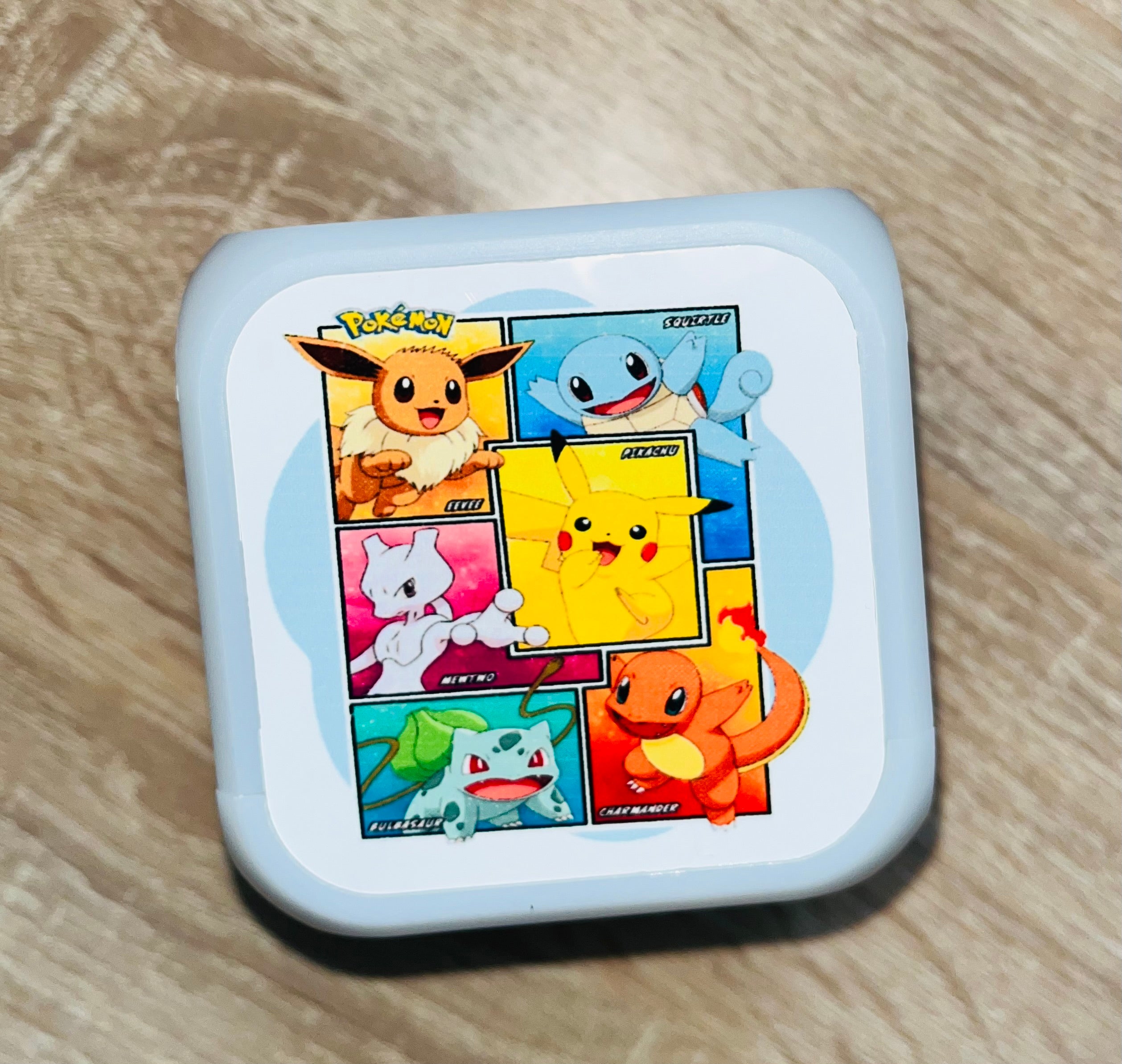 Character/Pokemon Design Personalised LED Cube Digital Alarm Clock - Colour Changing/Great Gift Idea