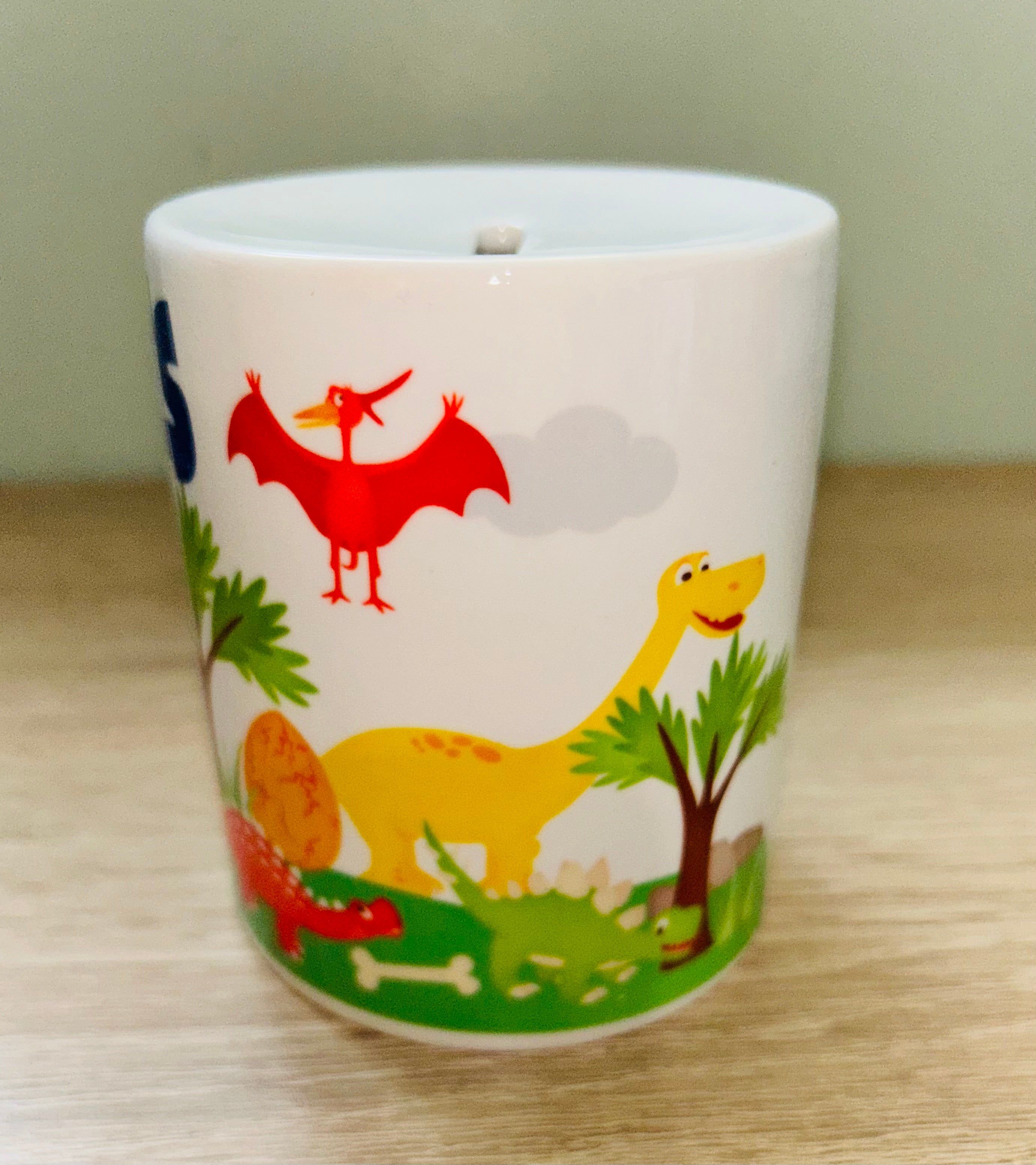 Dinosaur Design Personalised Money Box, Piggy Bank, Birthday Gift, Baby gift, keepsake, Saving, bedroom/nursery decor, Ceramic