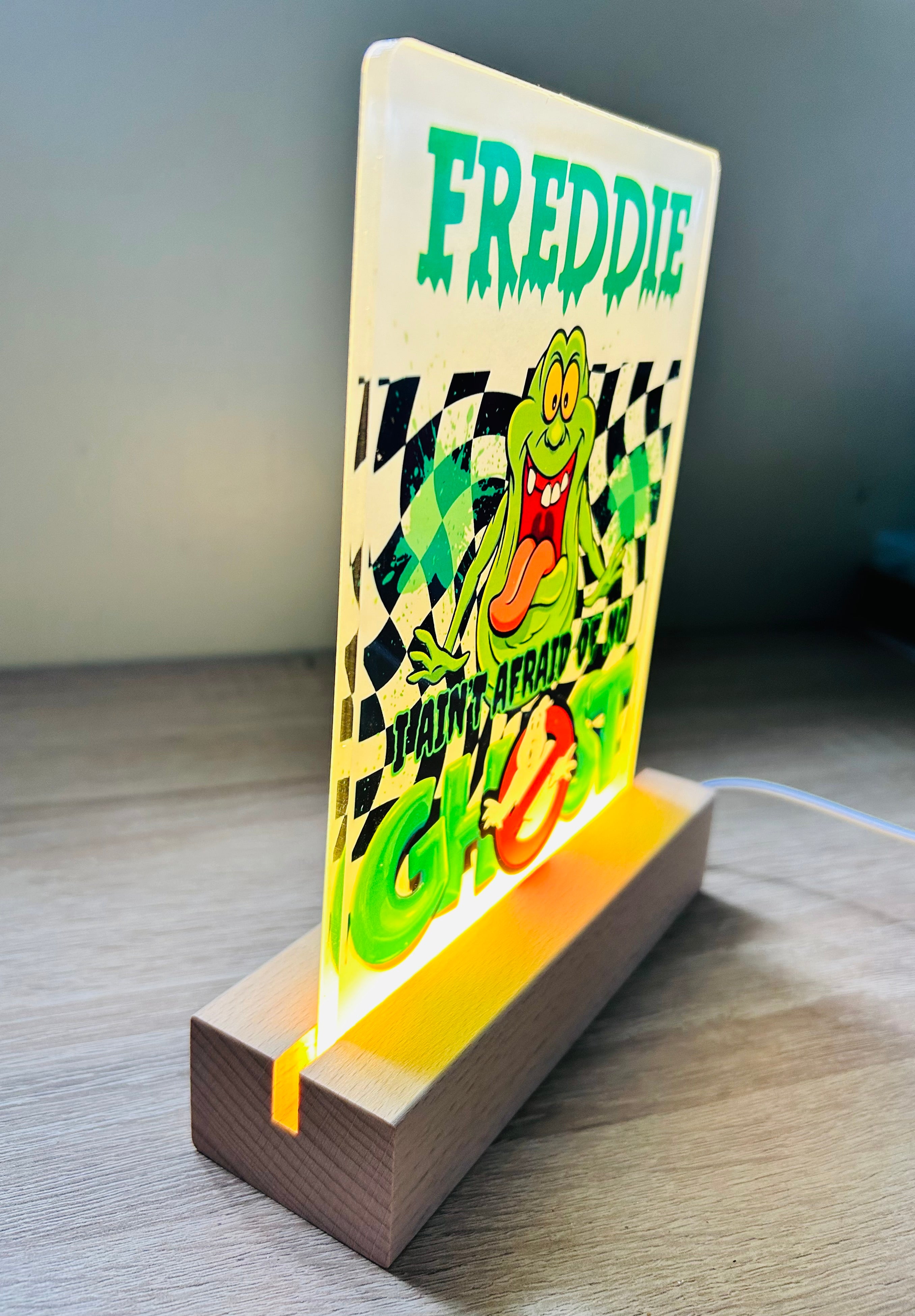 Character/Ghostbusters Themed Sub LED Night Light - Comes Fully Personalised. Unique Gift Idea.  Perfect for Bedroom. Christmas/Birthday Gift.