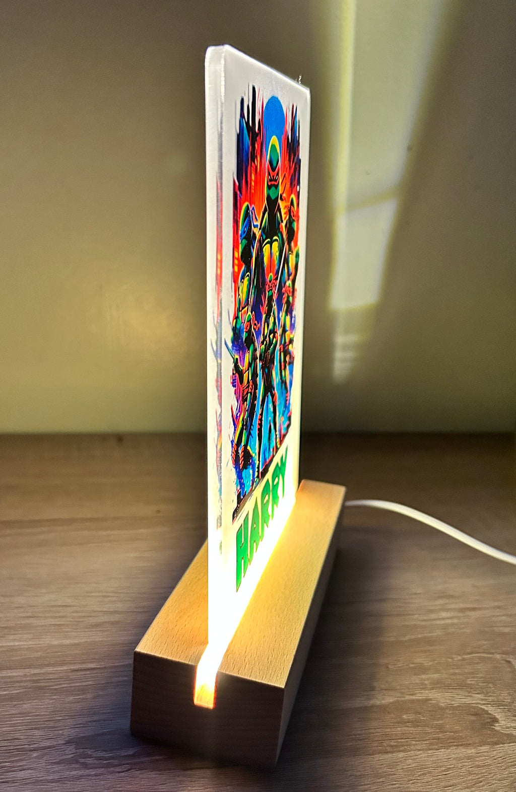 Character/Turtles Themed Sub LED Night Light - Comes Fully Personalised. Unique Gift Idea.  Perfect for Bedroom. Christmas/Birthday Gift.