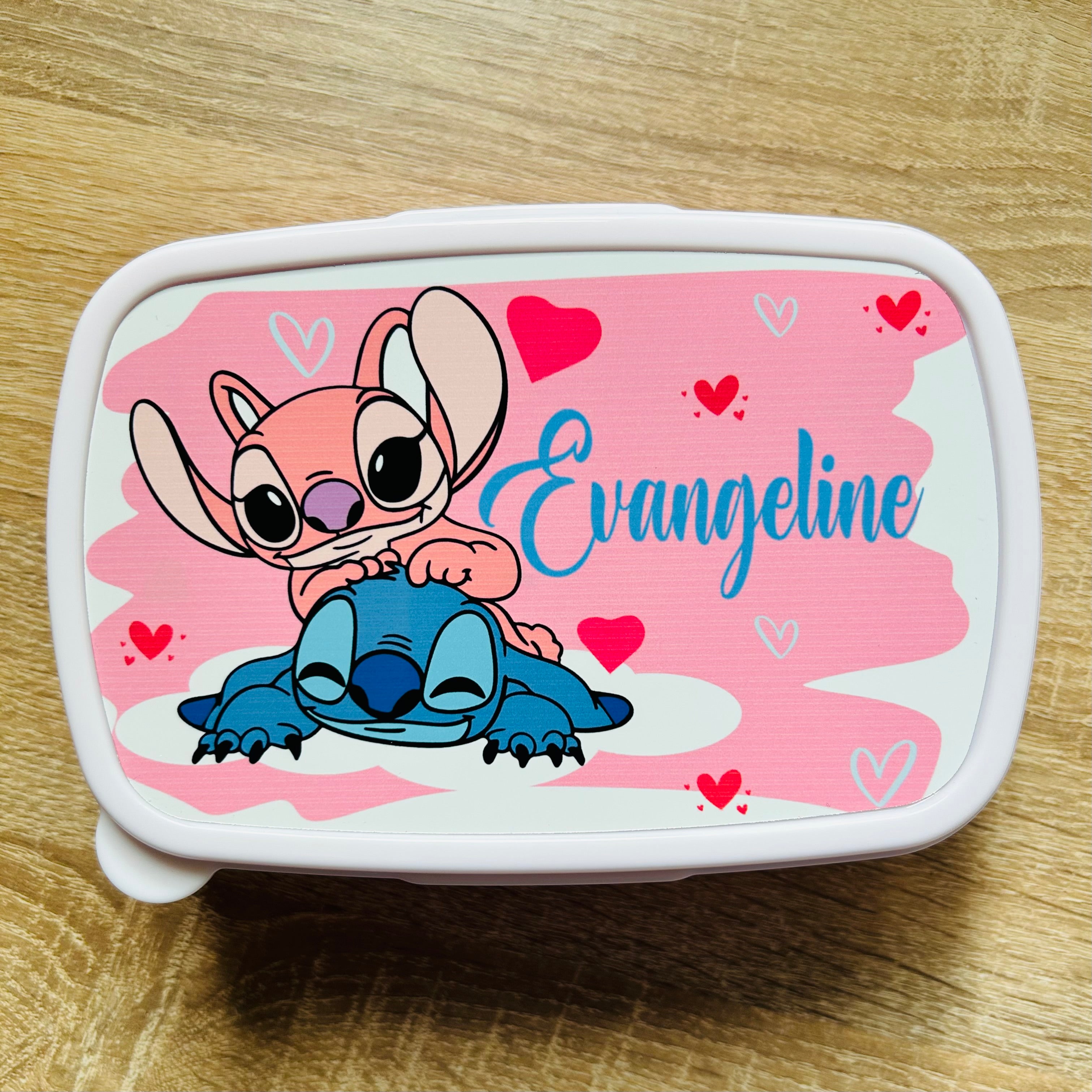 Stitch Personalised Snack/Lunch Box - Kids Snack Box - Girls Lunch Box - Snack Tub - Boys Lunch Box School Lunch Bag, Back to School