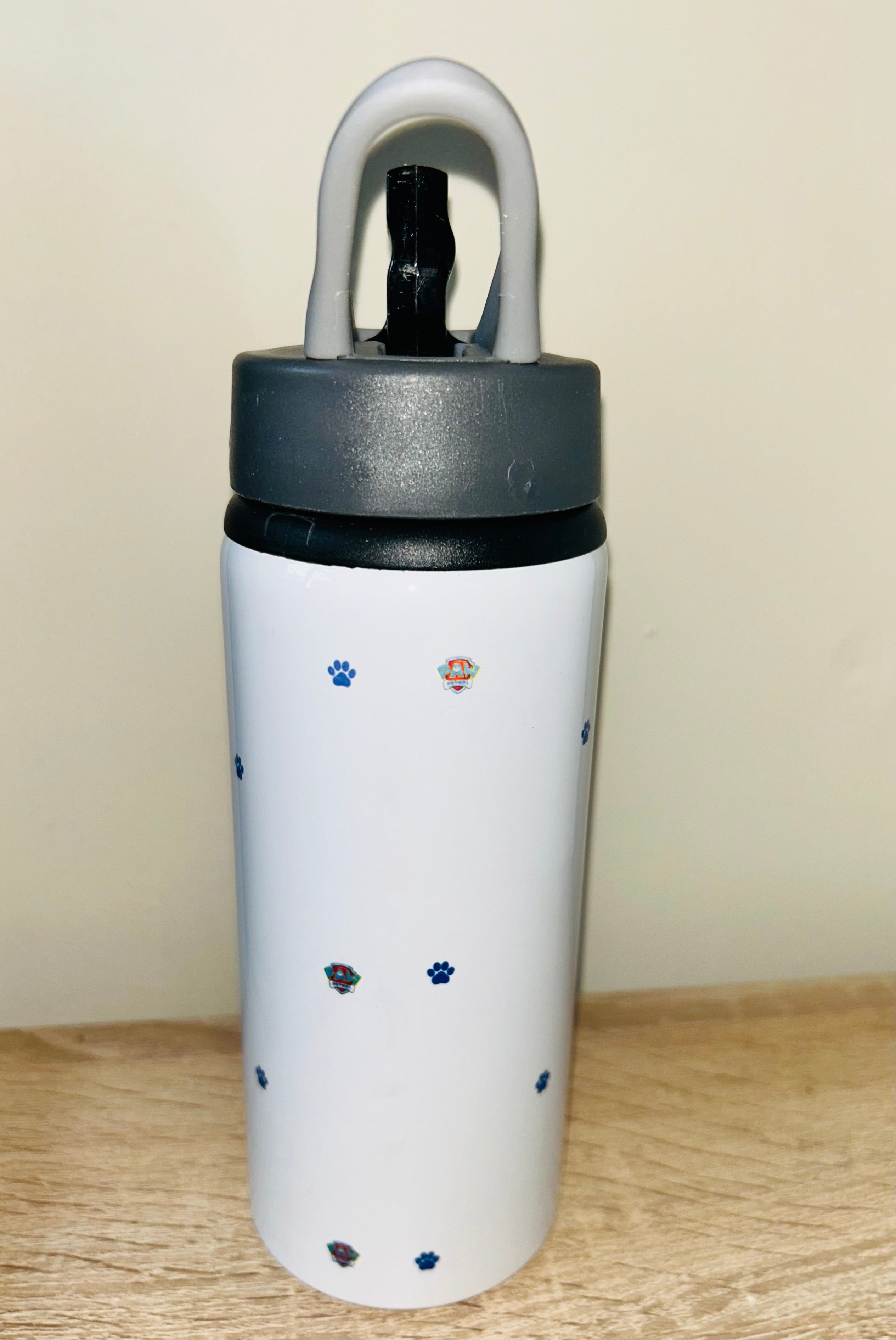 Character/Mighty Pups Themed Personalised 600ml Aluminium Water Bottles - made with your favourite characters! School Water Bottle, Summer Ready.