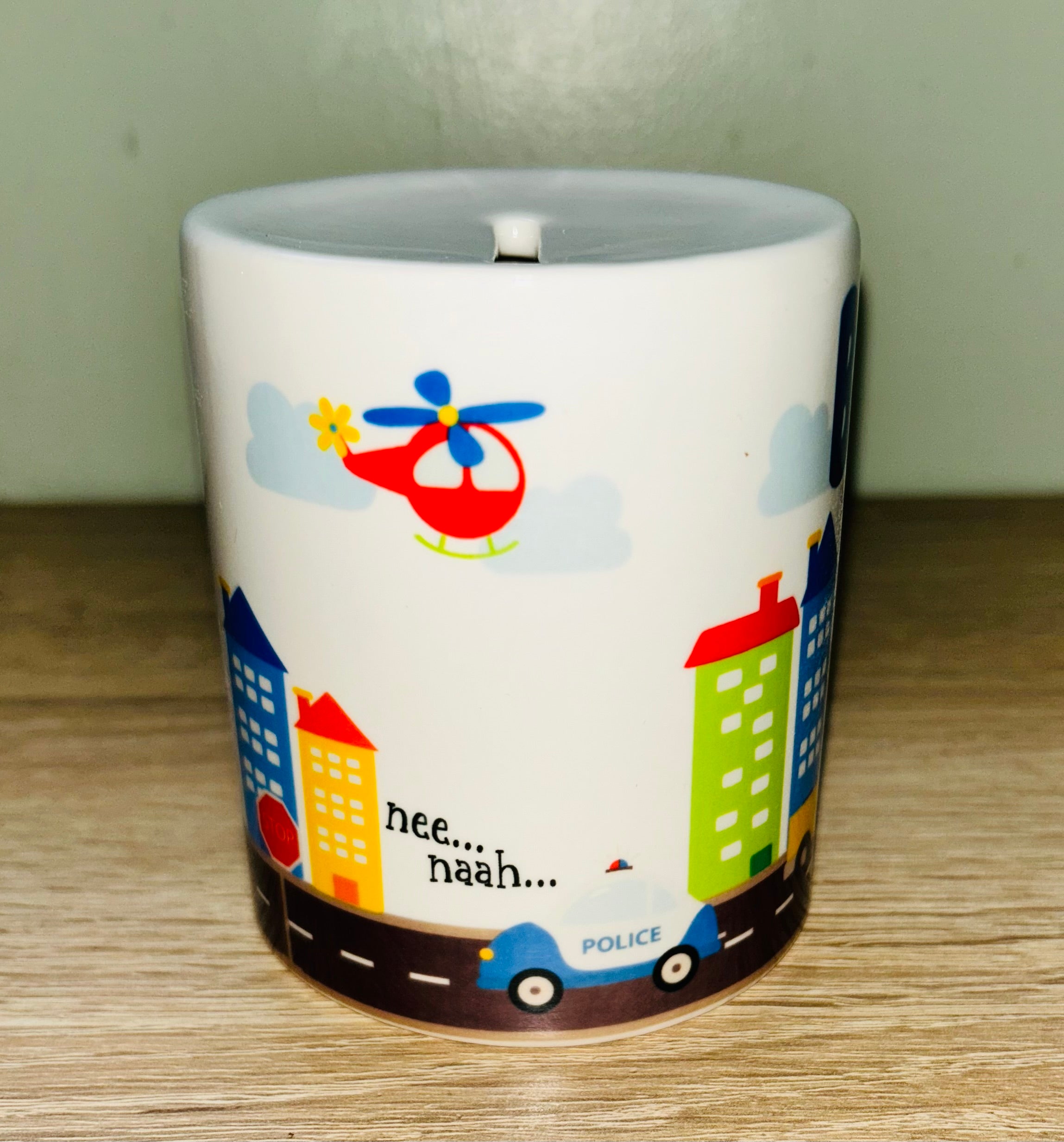 Transport Design Personalised Money Box, Piggy Bank, Birthday Gift, Baby gift, keepsake, Saving, bedroom/nursery decor, Ceramic