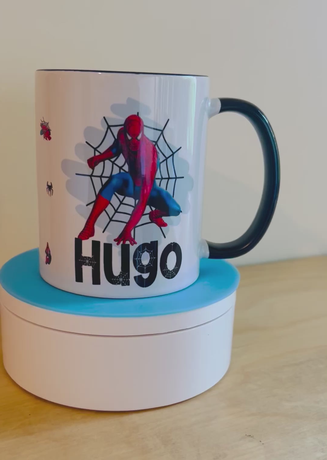 Spiderman Themed Design Personalised Mug, Custom Mug, Customised Coffee Cup, Gift for Friend, Bridesmaid Gift, Tea Lover Gift, Birthday Gift