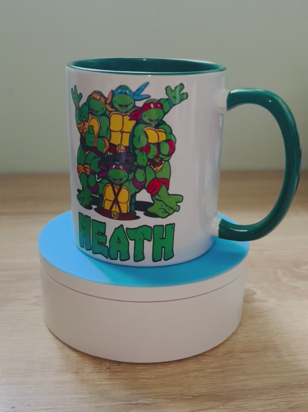 Character /Turtles Themed Design Personalised Mug, Custom Mug, Customised Coffee Cup, Gift for Friend, Bridesmaid Gift, Tea Lover Gift, Birthday Gift