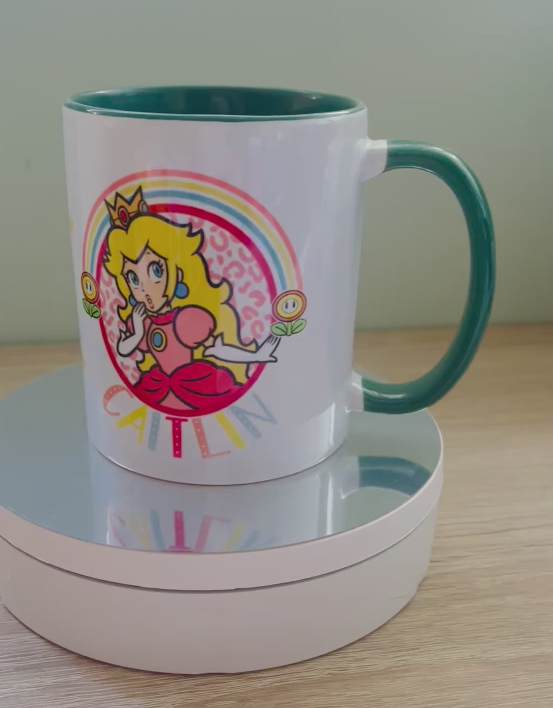 Character / Princess Peach Themed Design Personalised Mug, Custom Mug, Customised Coffee Cup, Gift for Friend, Bridesmaid Gift, Tea Lover Gift, Birthday Gift