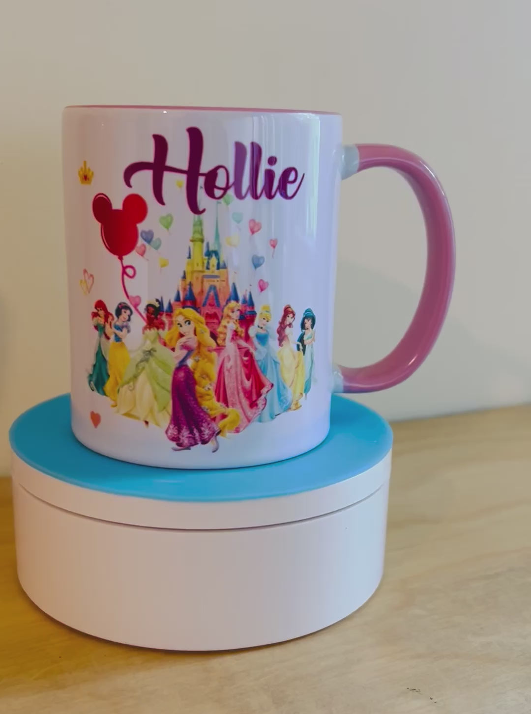 Princess Themed Design Personalised Mug, Custom Mug, Customised Coffee Cup, Gift for Friend, Bridesmaid Gift, Tea Lover Gift, Birthday Gift